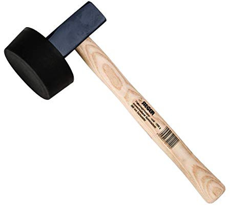 Ideal WEG2053731 Marteau Carreleur Rond Vissé, Noir/Beige, 1500 g