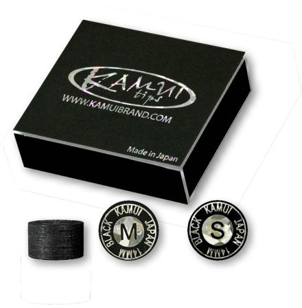 Kamui Black Mehrschicht Klebleder, Billard Queue Leder, 13mm, Typ:13 mm medium