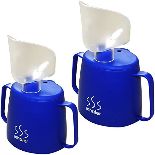 Medisure Healthcare Steam Inhaler Inhalation Cold Cough Flu Blocked Airways Cup x 2