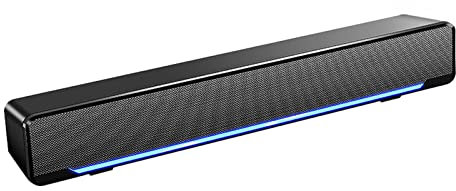Sound Bars, Mini Altoparlante, Altoparlante Stereo Subwoofer, Bass Surround Sound Box Wired, Music Player, con USB / 3,5 mm Audio Input, per PC Laptop Smartphone Tablet MP3 MP4
