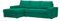 Scandicsofa Ecksofa Tulpaner im skandinavischen Design | Wohnzimmercouch B/H/T 268x93x162 cm | Rahmen aus Buchenholz | Vier Farbvarianten