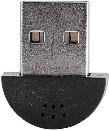 Microfono vocale Mini USB Portatile Microfono vocale da Studio Registrazione Audio Mic Adattatore per Computer PC(Black)
