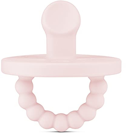 Ryan & Rose Cutie PAT Pacifier Teether (Slant, Pink)
