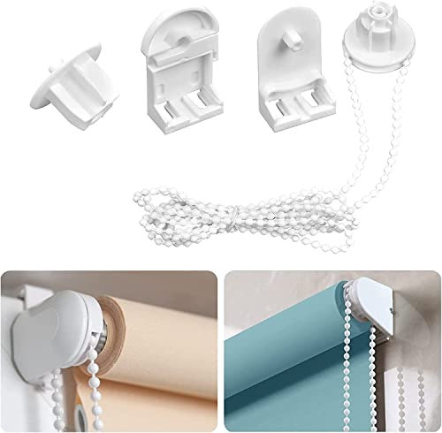 jeufun Plastic Roller Blind Repair Kit 25mm Child Safe Plastic Spare Roller Blind Replacement Repair Kit,Roller Blind Fittings Replacement Repair Kit for Curtain Rods/Blackout Roller Blind Brackets