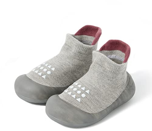 Scarpe Calza per Bambini Scarpe per Passeggio per Bambini Pantofole Antiscivolo Respiranti con Suola Morbida in Gomma Scarpe per Bambini Ragazzi e Ragazze Sneaker