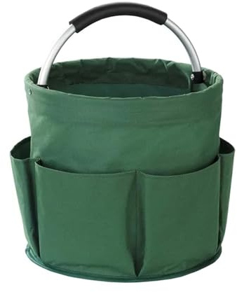 Universal-Reinigungs Caddy, Putzmittel Organizer, Faltbare Gartentasche Aufbewahrungsbox Gartenwerkzeuge Tasche, Putzmittel organizer für Aufbewahrung im Badezimmer Reisen Gartenarbeit (Grün)