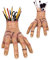 Amebleak Eiskaltes Händchen, Eiskaltes Händchen Elektrisch, Gruselige Gebrochene Hand, Gothic Family Hand Model Latex Stifteköcher Geschenke Für Fans and Halloween Cosplay Party Deko Farbe A323