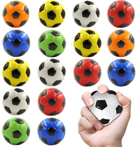 16 Piezas Mini Fútbol, Pelota Antiestrés Fútbol, Balones de Futbol Pequeños, Pelota Antiestrés Squishy Deformable, Balones de Futbol Espuma, Juguetes Antiestrés para Niños y Adultos | Pelota Antiestrés Squishy Deformable, Balones de Futbol Espuma, Juguetes Antiestrés para Niños y Adultos
