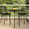 WIOXZS Gartentisch Beistelltisch Couchtisch Dekotisch Teetisch Gartenmöbel Garten-Esstisch für Hinterhof Terrasse Garten oder Campingplatz Robuste Tischplatte Schwarz 55x74 cm