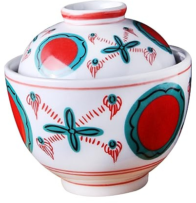 ABOOFAN Stoviglie Da Cucina in Ceramica Coperchio, Ciotole Per Zuppa e Cottura a Vapore in Stile Giapponese, Set Decorato Sottosmalto Per Mantenere Caldo, Per Zuppe e Uova Cotte Al Vapore