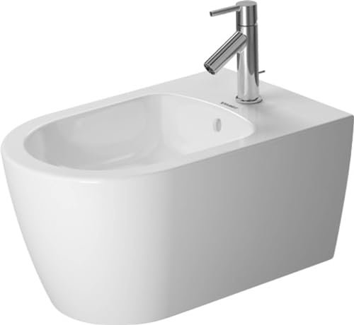 Duravit Wand-Bidet Me by Starck 37x57cm, m HL, ÜL, HLB, weiß WonderGliss