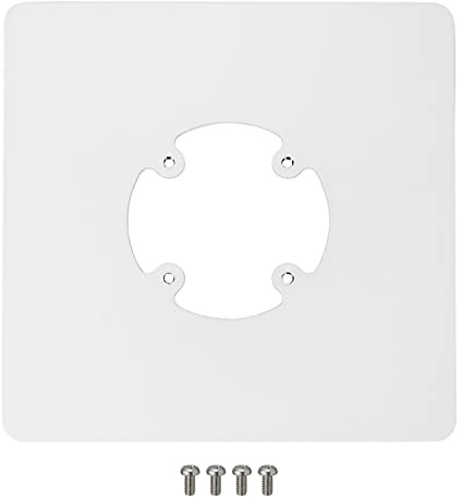 DCCStands 8 x 8 Square Base Plate to Convert Swivel and Tilt Stand to Freestanding, White