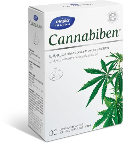 CANNABIBEN ® Cápsulas | Con Aceite de Cáñamo + Canela + Vitaminas B1, B6, B12, D y E | 1 toma al día