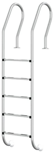 vidaXL Escalera para Piscina Acero Inoxidable 304 54x38x211 cm