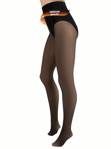 TONEST Collant Thermique 160DEN - Hiver - Collant Chaud effet transparent Femme - Polaire Sculptant Ventre plat - OekoTex 100-1200-TS (L)