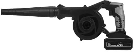 Aspirateur à Feuilles Noir, Souffleur de Feuilles sans Fil, Aspirateur de Jardin (Prise UE et 1 Batterie)