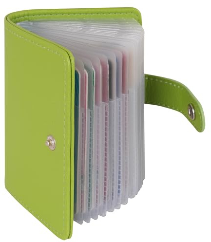 AIRCBC Credit Card Holder for Women Men ID Card Soft Leather Card Case - 40 Card Slots