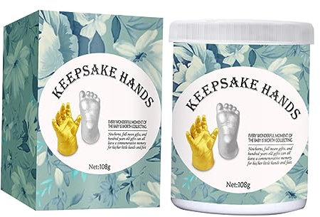 ifundom Handabdruckset Für Neugeborene Andenken Satz 3d Gips Hand Und Fußabdrücke Sicheres Material Für Willkommenspartys Und Babypartys