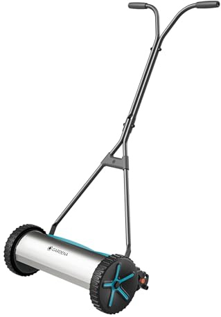 Gardena Rasaprato a Mano Elicoidale Comfort 400 Rasaprato a mano elicoidale: Prato all'Inglese, Larghezza di taglio da 40 cm, Senza fili, Facile da manovrare, Per prati fino a 250 m² (11760-88)