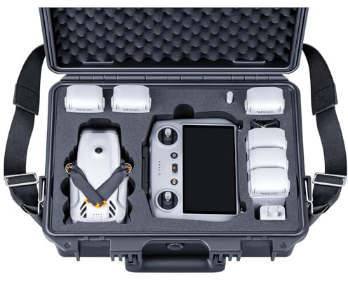 Lykus Titan LT110 - Funda rígida impermeable para DJI Lito 1/Lito X1 Fly More Combo, compatible con controlador RC2/RC-N3, hasta 7 baterías, correa de hombro incluida (solo funda)