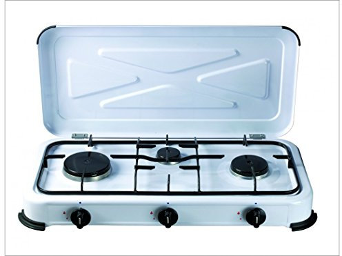 Cocina portatil de gas 3 fuegos
