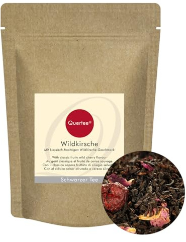 Quertee - Schwarzer Tee Wildkirsche - Mit fruchtigem Wildkirsche Geschmack (250 g)