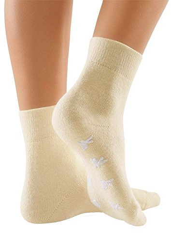 ClimaCare® Fußwärmer, Wärme-Socken Wollsocken Angora-Strümpfe, weiss, L