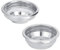 TOPINCN 58Mm Reusable Basket Coffee Filters Single/Double Porous Filter Bowl Basket Semi-Automatic Coffee Machine Bottomless Handle Filter (Double)