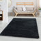 Carpettex Hochflor Teppich - Wohnzimmer Shaggy Flokati Modern Einfarbig 60 x 110 cm - Flur Läufer Anthrazit - Schlafzimmer Weich Flauschig Waschbar Küchenläufer