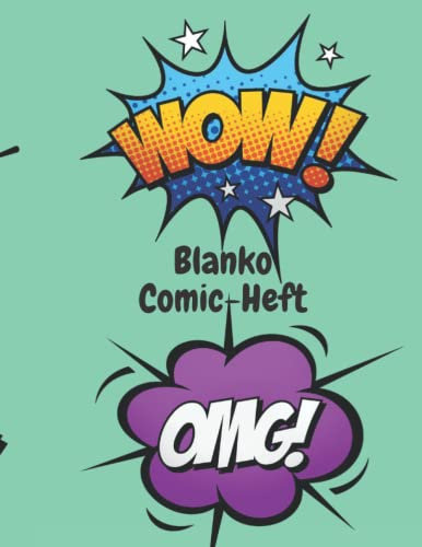 Blanko Comic-Heft: Notiz- und Skizzenbuch für Kinder, Erstelle deine eigenen Comics