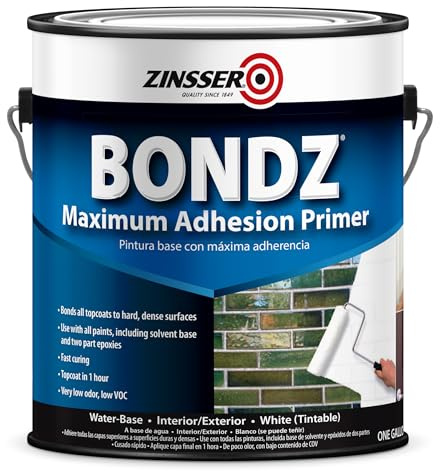 Zinsser 256261 Bondz Maximum Adhesion Primer, Gallon, White