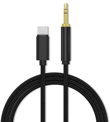 Boulton USB C to Aux 3.5mm Audio Jack Cable 1m Length - 3.5mm to USBC Aux Cable - USBC to Jack Audio Adapter - Auxiliary to USB C Lead Sound Wire Compatible with Samsung iPhone