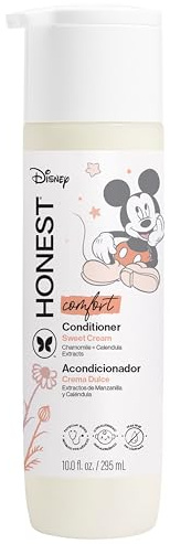 The Honest Company Silicone-Free Conditioner Gentle Enough for Baby Dermatologist Tested Tear Free Hypoallergenic Disney’s Mickey Mouse Comfort Sweet Cream 10 fl oz