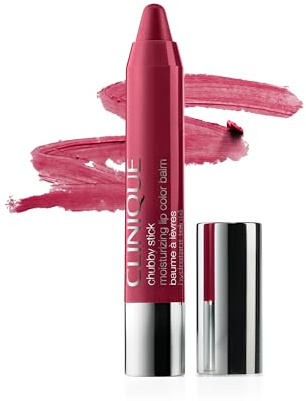 Clinique Chubby Stick Tinted Lip Colour Balm | With Shea Butter | Moisturizing + Hydrating | Natural-Looking Lip Tint, Super Strawberry