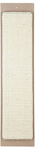 TRIXIE Kratzbrett zum Aufhängen für Katzen - Katzenminze animiert zum Spielen - Sisalteppich fördert die natürliche Krallenpflege - 17 x 70 cm - 43171