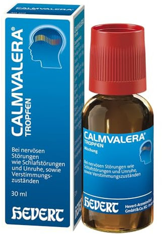 Calmvalera Tropfen bei nervösen Schlafstörungen und Unruhe, sowie Verstimmungszuständen, 30 ml Lösung
