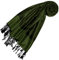 Lorenzo Cana Pashmina Schal Schaltuch jacquard - gewebt Paisley Muster 70 cm x 180 cm Tuch Naturfaser Olivgrün Schwarz 93324