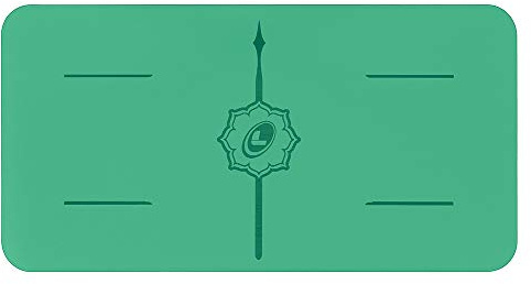 Liforme Yoga Pad – Yogakissen für Knie, Ellbogen und Hände – Yogamatte, umweltfreundlich und rutschfest, mit einem einzigartigen und originellen System von Markierungen zur Ausrichtung, Grün