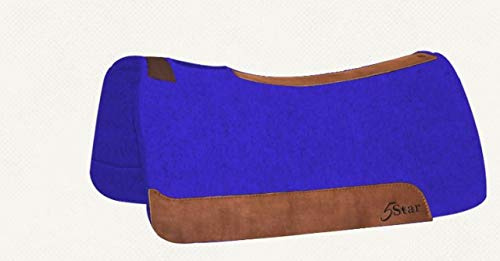 5 Star Equine The All Around Royal Blue Western Saddle Pad Size 30x30 and 7/8 Thickness