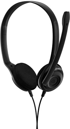 EPOS EDU 10, Paquete de 10 – Auriculares On-Ear Estéreo, Conector 3,5 mm, Multi-Plataforma, Ligero, Duradero, Diadema Ajustable, Micrófono con Cancelación de Ruido, Ideal para Estudiantes y Oficina