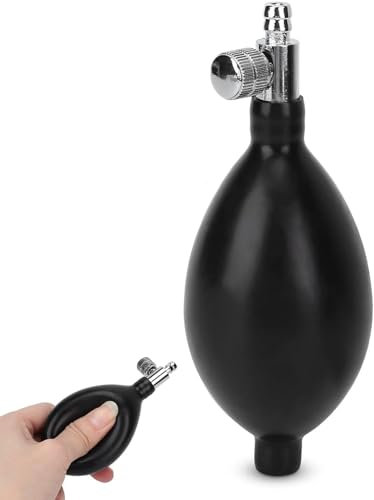 Blutdruck Latex Ballon, Inflations Blutdruckbirne, Sphygmomanometer Bulb Schwarze Ersatz Blutdruck Latexbirne mit Luftablassventil zum manuellen Aufblasen des Blutdruckmessgeräts