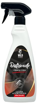 Wild Horses | Spray Districante Crini & Coda, Lucida e Sgroviglia, Azione Idratante per Manto e Cute, Senza Risciacquo, 500 ml, Made in Italy