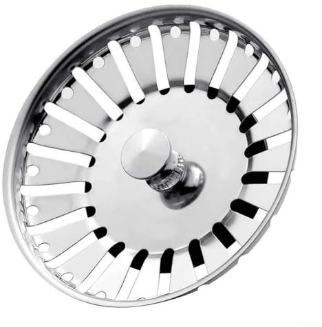 Homefurnishmall Tappo robusto del filtro del lavandino della cucina di 84mm, tappo pratico dello scarico dello scarico dell'acciaio inossidabile, K4PJVH54OV23P43C6I53SNSK0LK9U