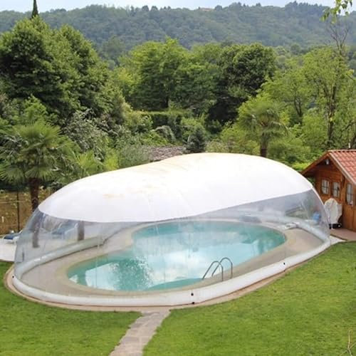 GLWJXSD Inflatable Dome Pool Tent,/Inflatable Swimming Pool Cover Dome Pvc Rectangular Inflatable Cover/Outdoor Rest Rainproof, Pool Inflatable Tent/Swimming Pool Cover,6x3x3M