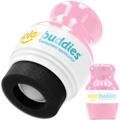 Applicateur de crème solaire Solar Buddies – Unité individuelle – Rechargeable à bille avec éponge – Crème solaire et lotions – Enfants, adultes, familles – 100 ml – Idéal voyage (Full P)