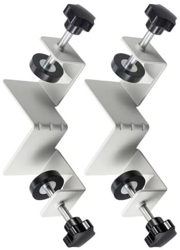 Fegtrtyoa Right Angle Clamp 90 Degree 2 Pieces Corner Clamps T-Shaped Positioning Squares Clamping Tool with Adjustable Swing Jaw