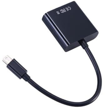 TEHAUX Adattatore Displayport Vga Mini Convertitore Video Esterno Full Hd Compatibile Monitor e Proiettori Senza Alimentazione Esterna