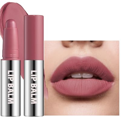 Rose Violet Rouge a Levre Mat Longue Tenue Waterproof, Rouge a Levre Sans Transfert, Fini Mat Doux Texture Légère Lip Stain, Haute Pigmentation Lip Gloss Velours, Maquillage Femme pour Les Lèvres-02