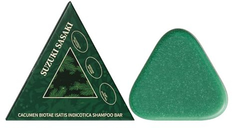 Barra de champú Triángulo,Champú Triángulo de naturaleza sólida,Naturaleza siete champú de jabón verde,Nettoie en Douceur,Lisse et Nourrit Les Cheveux,Convient aux Hommes et Aux Femmes