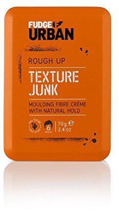 Fudge Urban Texture Junk, Texturizing Hair Cream, Flexible Medium Hold Hair Styling Product, Mouldable Clay with Natural Hold, Hair Cream for Men, 70 g